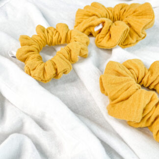 HELLA MUSTARD COTTON SCRUNCHIE - MINI