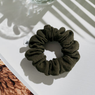 HELLA PINE LINEN SCRUNCHIE PETITE